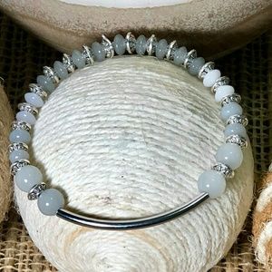 White and Silver Bracelet